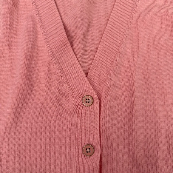 Women’s Talbots Button Front Girlfriend Cardigan Long Sleeve V-Neck Sweater XS - Picture 4 of 16